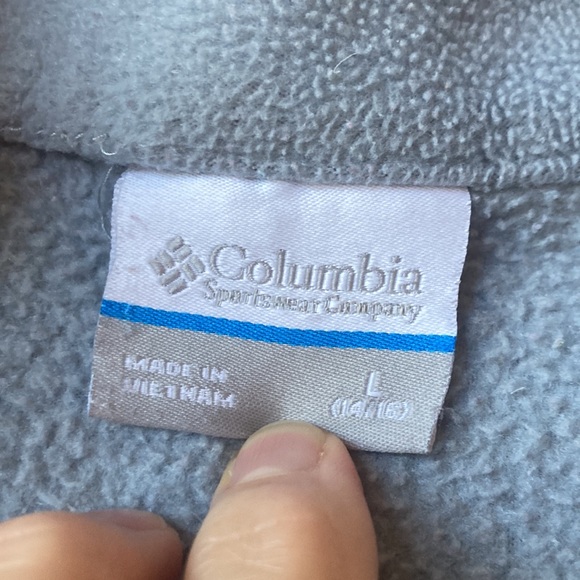 Wonderful Columbia youth Large, gray fleece jacket - Picture 2 of 11